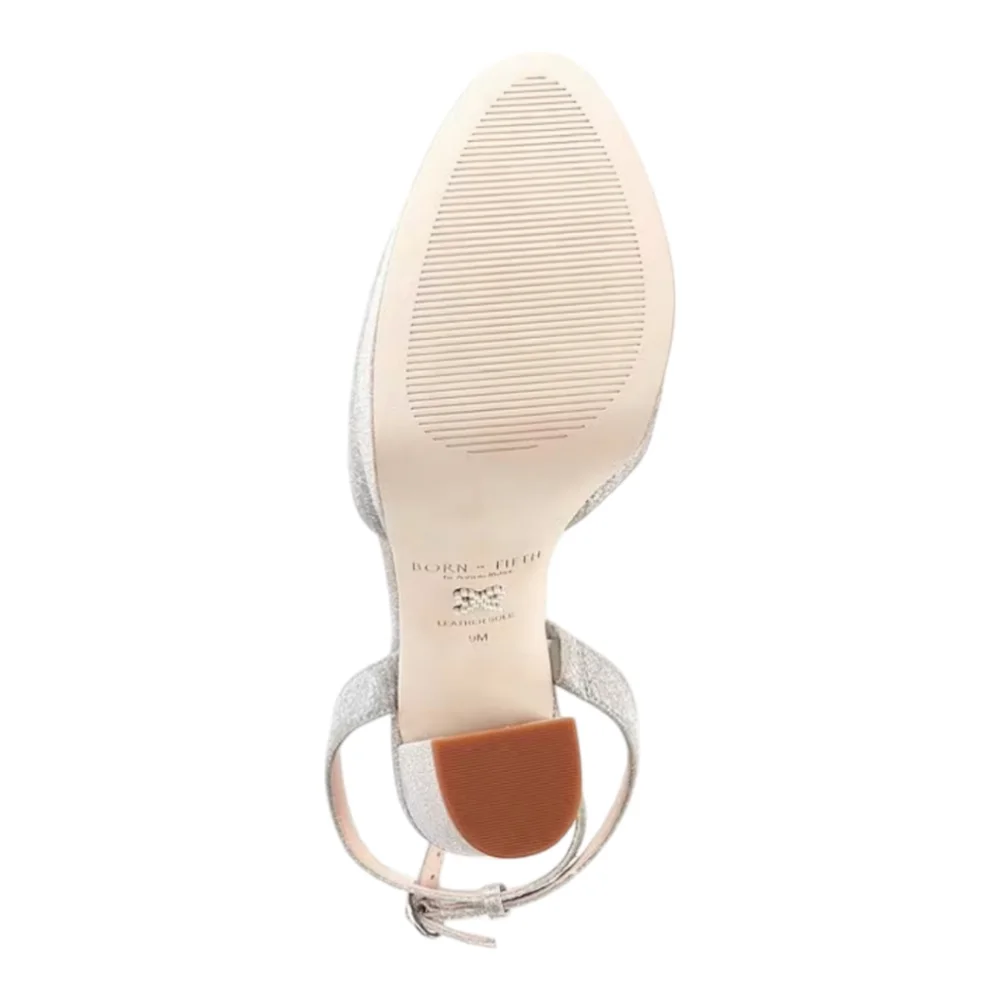Antonio Melani x Born on Fifth Liv Metallic Glitter Closed Toe Platform Heel 7